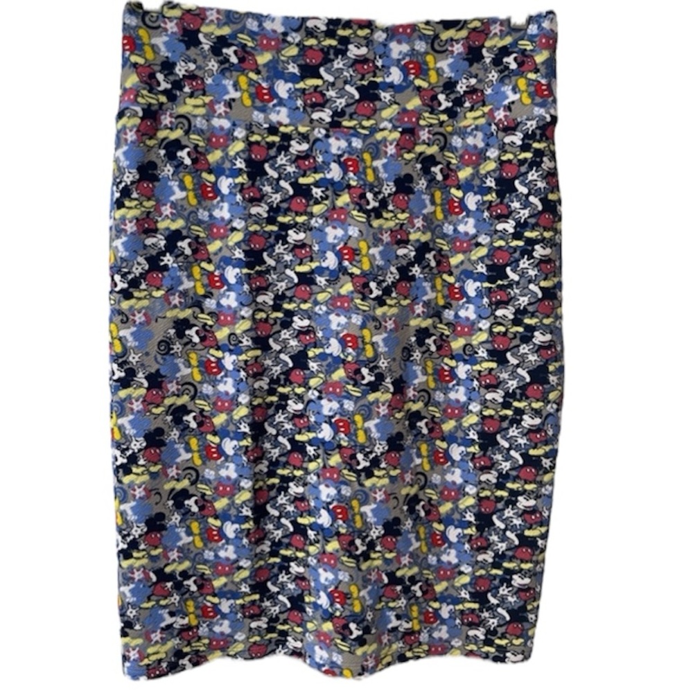 LULAROE Mickey Mouse Cassie Pencil Skirt Size XL - Picture 2 of 7